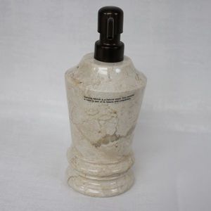 GENUINE MARBLE FRANCESCA COLLECTION BATHROOM SOAP LOTION DISPENSER-CHAMPAGNE-#A
